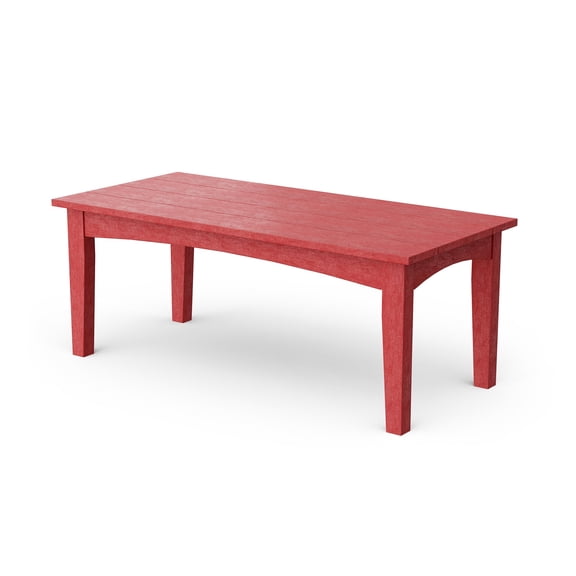 Wildridge Heritage Deep Seating Coffee Table, Cardinal Red - Outdoor Weather Resistant Recycled Plastic Furniture for Patio