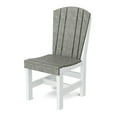 thumbnail image 1 of Wildridge Heritage Dining Side Chair, Dark Gray and White - Outdoor Weather Resistant Recycled Plastic Furniture for Patio, 1 of 2