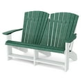 thumbnail image 1 of Wildridge Heritage Double Adirondack, Turf Green and White - All-Weather Recycled Plastic Furniture for Patio, Deck, Lawn, 1 of 2
