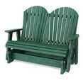 thumbnail image 1 of Wildridge Heritage Double Glider, Turf Green, Outdoor Weather Resistant Poly Patio Furniture, 1 of 4