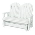 thumbnail image 1 of Wildridge Heritage Double Glider, White, Outdoor Weather Resistant Poly Patio Furniture, 1 of 4