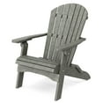 thumbnail image 1 of Wildridge Heritage Folding Adirondack Chair, Dark Gray, Outdoor Weather Resistant Poly Patio Furniture, 1 of 8