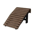 thumbnail image 1 of Wildridge Heritage Folding Footstool, Tudor Brown and Black - Outdoor Weather Resistant Recycled Plastic Furniture for Patio, 1 of 2