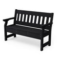thumbnail image 1 of Wildridge Heritage Garden Bench, Black - Outdoor All-Weather HDPE Furniture, 1 of 4