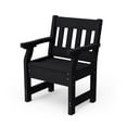 thumbnail image 1 of Wildridge Heritage Garden Chair, Black - Outdoor Weather Resistant Recycled Plastic Furniture for Patio, 1 of 1