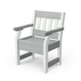 thumbnail image 1 of Wildridge Heritage Garden Chair, Light Gray and White - Outdoor Weather Resistant Recycled Plastic Furniture for Patio, 1 of 1