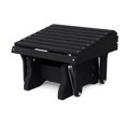 thumbnail image 1 of Wildridge Heritage Gliding Footrest, Black - Outdoor Weather Resistant HDPE Ottoman for Adirondack Chair, 1 of 4