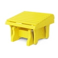 thumbnail image 1 of Wildridge Heritage Gliding Footrest, Lemon Yellow - Outdoor Weather Resistant HDPE Ottoman for Adirondack Chair, 1 of 4