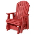 thumbnail image 1 of Wildridge Heritage Single Glider, Cardinal Red, Outdoor Weather Resistant Poly Patio Furniture, 1 of 4