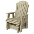 thumbnail image 1 of Wildridge Heritage Single Glider, Weathered Wood, Outdoor Weather Resistant Poly Patio Furniture, 1 of 4