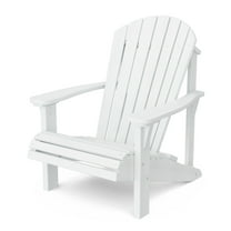 Wildridge Heritage Sunrise Adirondack Chair, White, Outdoor Weather Resistant Poly Patio Furniture