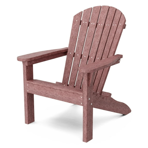 Wildridge Heritage Sunset Adirondack Chair, Cherrywood, Outdoor Weather Resistant Poly Patio Furniture