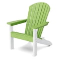 thumbnail image 1 of Wildridge Heritage Sunset Adirondack Chair, Lime Green and White, Outdoor Weather Resistant Poly Patio Furniture, 1 of 2