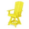 thumbnail image 1 of Wildridge Heritage Swivel Balcony Chair, Lemon Yellow - Outdoor Weather Resistant Recycled Plastic Furniture for Patio, 1 of 2
