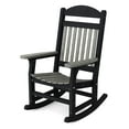 thumbnail image 1 of Wildridge Heritage Traditional Rocking Chair, Dark Gray and Black - Outdoor Weather Resistant HDPE Rocking Chair for Patio, Deck, Fire Pit, 1 of 2