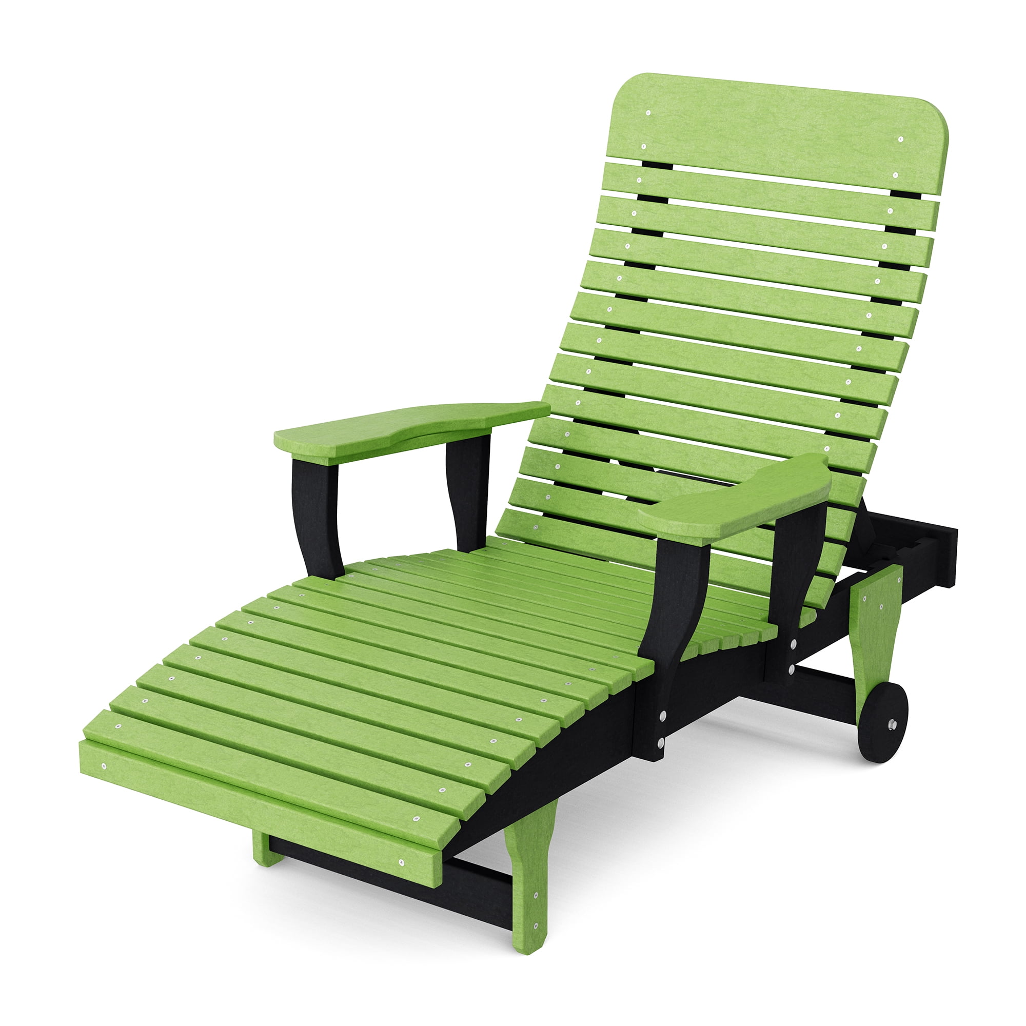 Wildridge Signature Chaise Lounge, Lime Green and Black - Outdoor