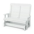 thumbnail image 1 of Wildridge Signature Double Glider, White - Outdoor Weather Resistant Recycled Plastic Furniture for Patio, 1 of 4