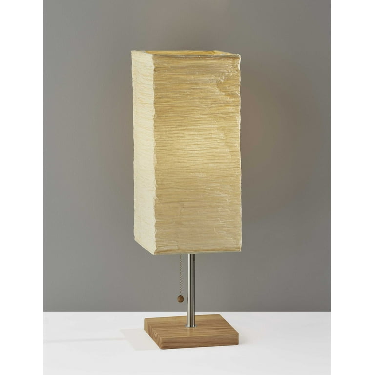 Wildside Paper Shade With Natural Wood Table Lamp Wildside Paper Shade With Natural Wood Table Lamp