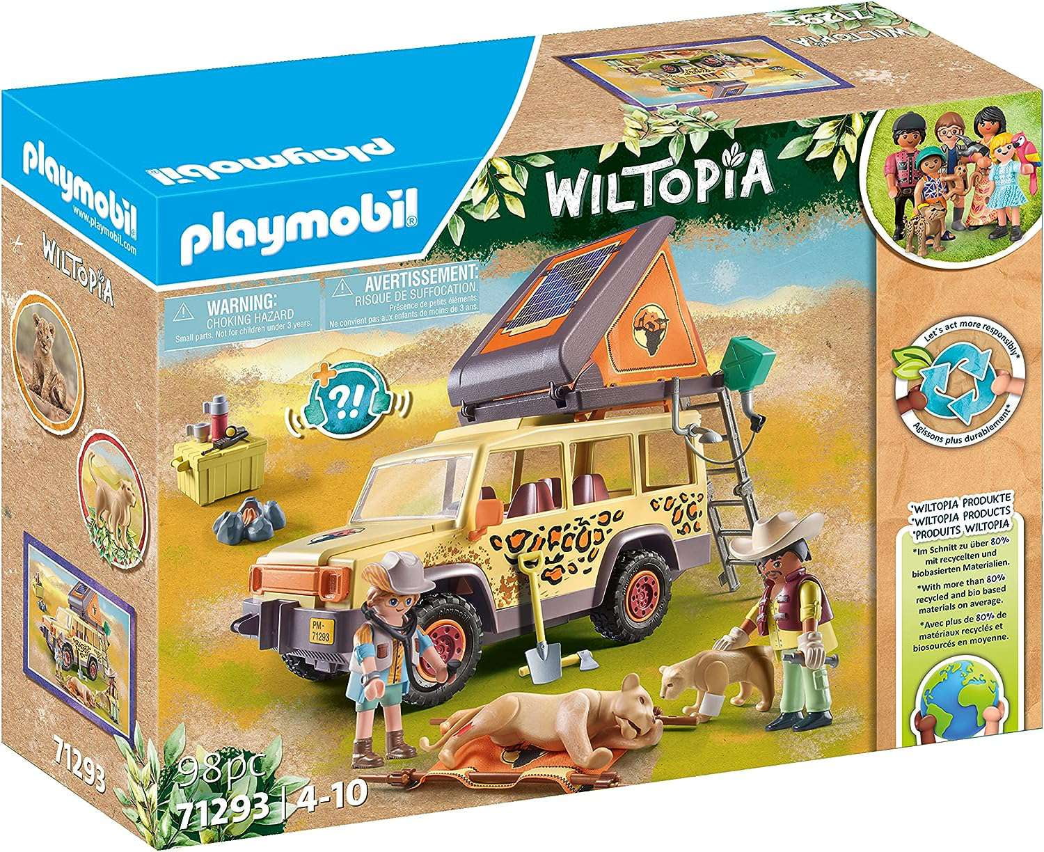 Wildtopia Cross-Country Vehicle with Lions Set Playmobil 71293