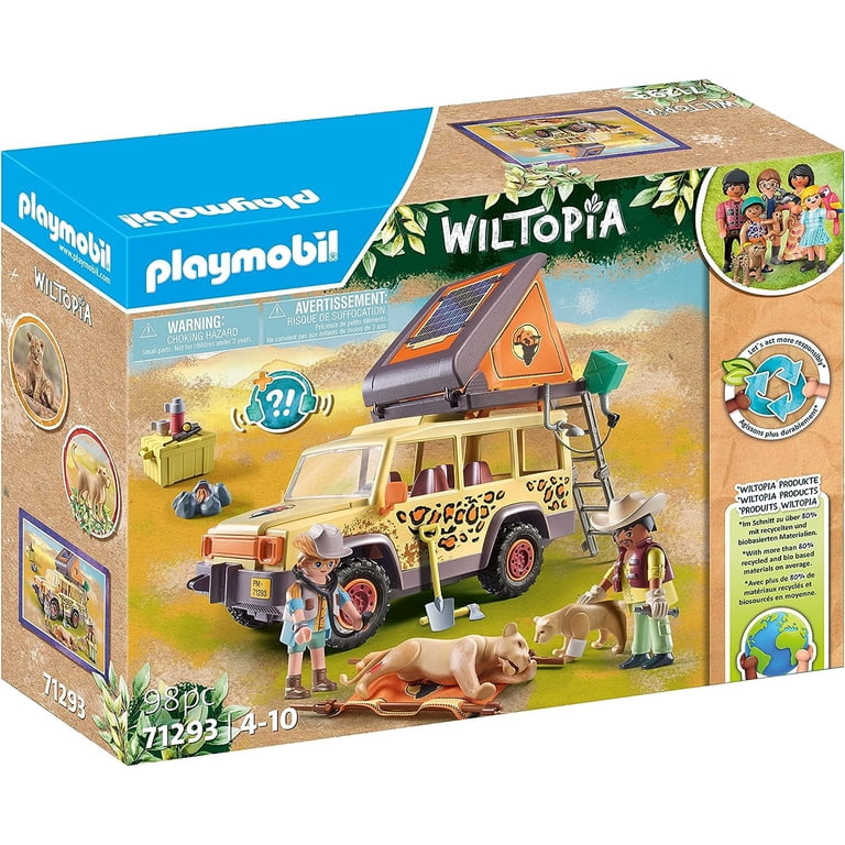 PLAYMOBIL, Wildtopia Cross-Country Vehicle with Lions Set 71293