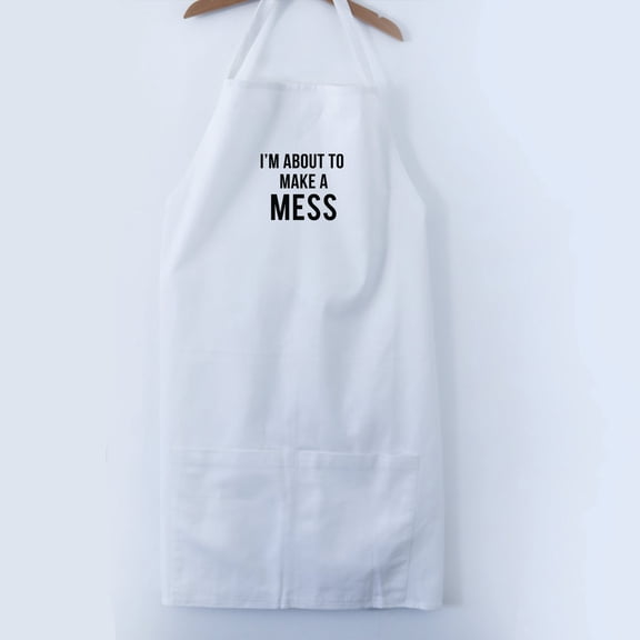 Wildwood Landing Cooking Apron, Adjustable with Pockets, Fun, Cute - About To Make