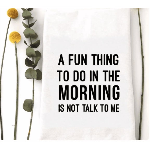 Wildwood Landing Flour Sack Hand Towel 100% Cotton, 20" x 29"- Fun Thing To Do