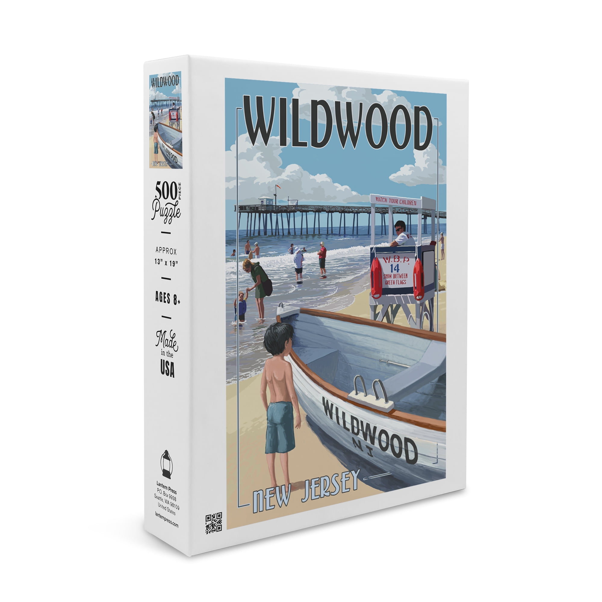 Wildwood, New Jersey, Lifeguard Stand (19x27 inches, Premium 500 Piece