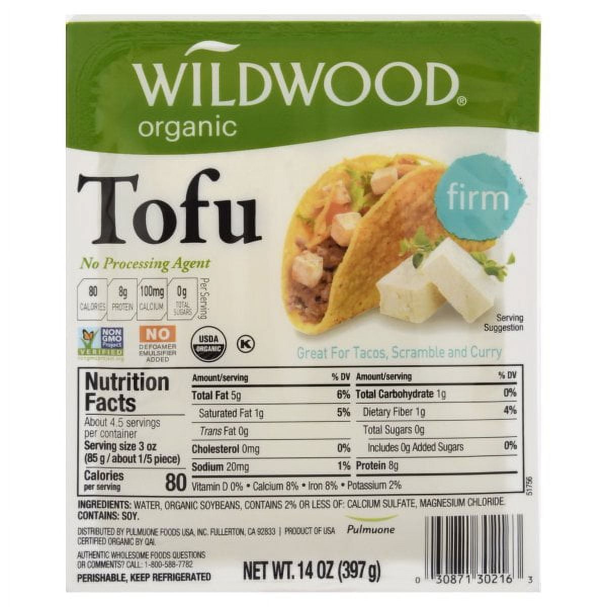 Wildwood Organic Firm Tofu, 14oz