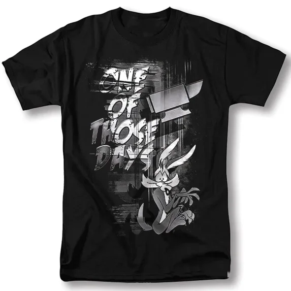 Wile E Coyote Shirt Classic T SHIRT Black Cotton S-5XL ZZA70