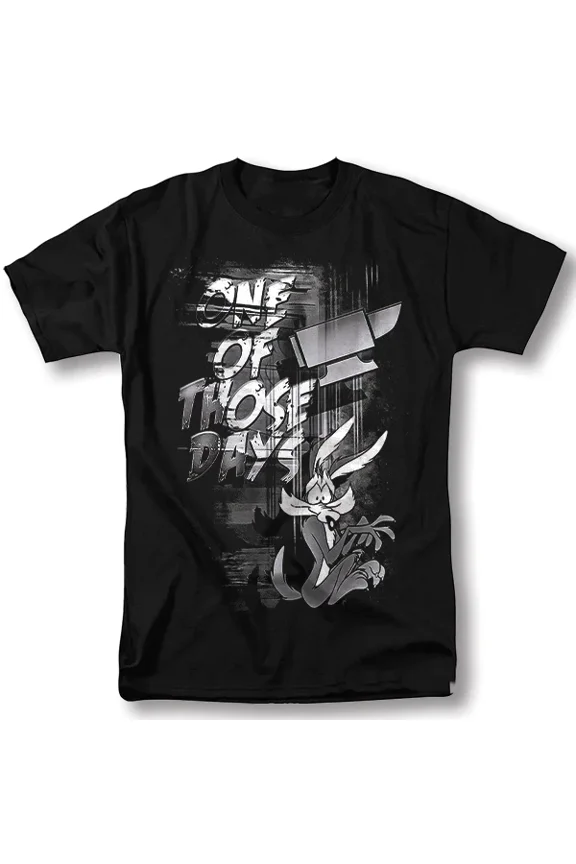 Wile E Coyote Shirt Classic T SHIRT Black Cotton S-5XL ZZA70
