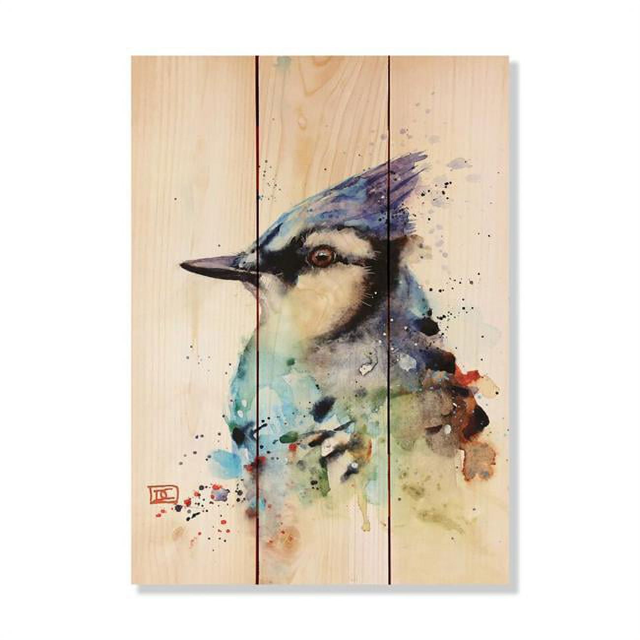 Wile E. Wood DCBBJ1115 11 x 15 in. Crousers Big Blue Jay Wood Art