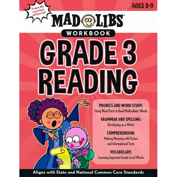 Wiley Blevins: Mad Libs Workbook: Grade 3 Reading: Aligns with State and National Common Core Standards (Paperback)