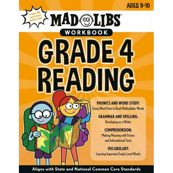 Wiley Blevins: Mad Libs Workbook: Grade 4 Reading: Aligns with State and National Common Core Standards (Paperback)