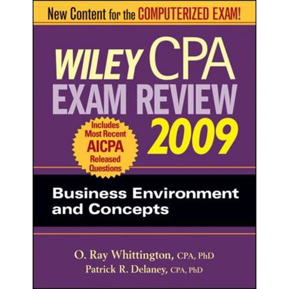 Pre-Owned Wiley CPA Exam Review 2009: Business Environment and Concepts (Paperback) 0470286024 9780470286029
