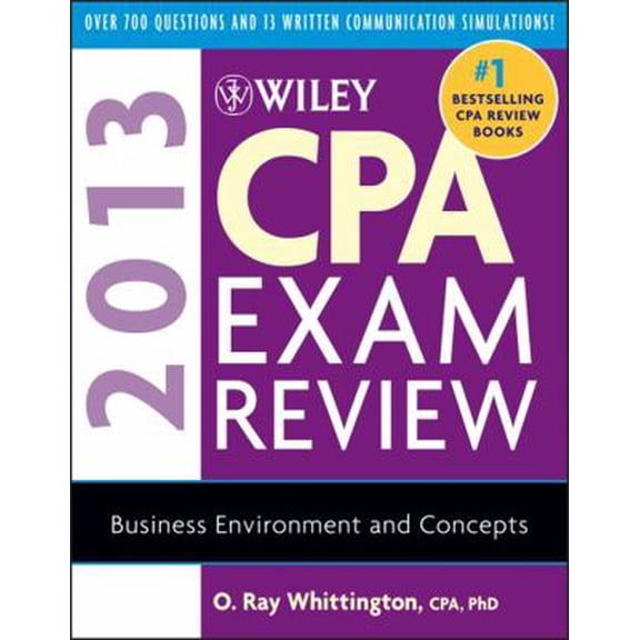 Pre-Owned Wiley CPA Exam Review 2013, Business Environment and Concepts (Paperback) 111827721X 9781118277218