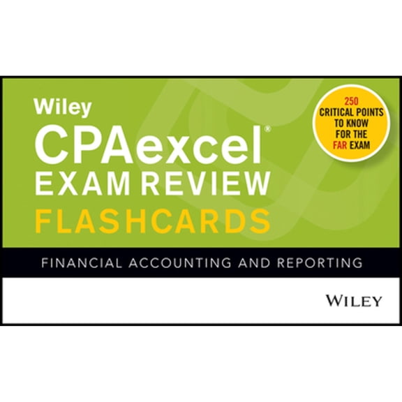 Pre-Owned Wiley CPAexcel Exam Review 2019 Flashcards: Financial Accounting and Reporting Paperback