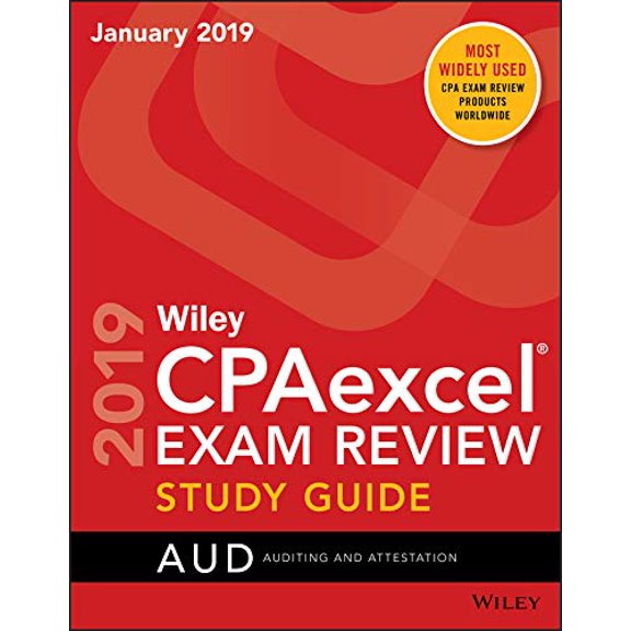 Pre-Owned Wiley CPAexcel Exam Review 2019 Study Guide AUD Audit and Attestation (Paperback) 1119519012 9781119519010