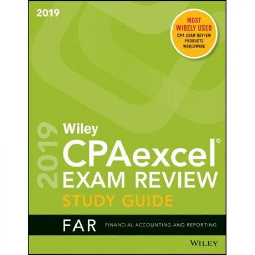 Pre-Owned Wiley CPAexcel Exam Review 2019 Study Guide FAR Financial Accounting and Reporti Paperback