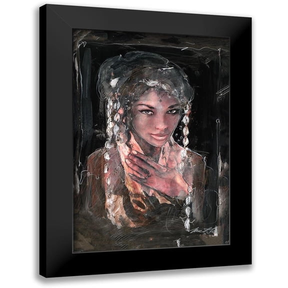 Wiley, Marta 11x14 Black Modern Framed Museum Art Print Titled - African shells V