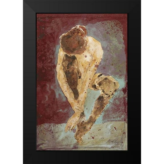 Wiley, Marta 11x14 Black Modern Framed Museum Art Print Titled - Wine burgundy Repose