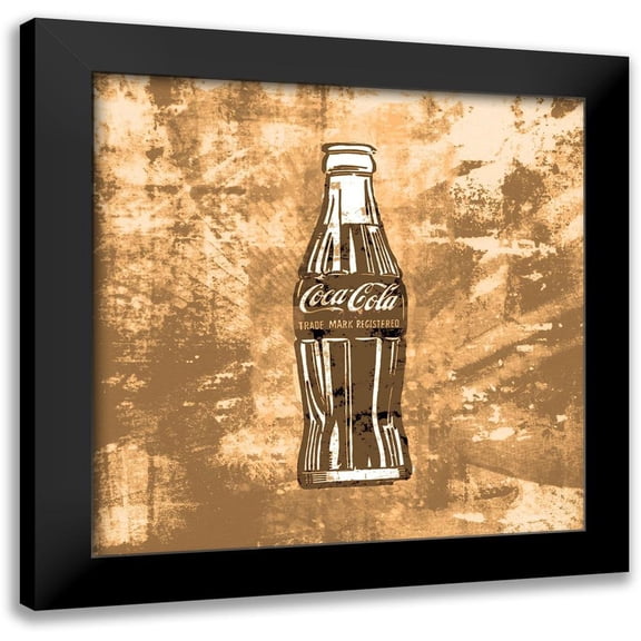 Wiley, Marta 12x12 Black Modern Framed Museum Art Print Titled - Coke Silkscreen Brown