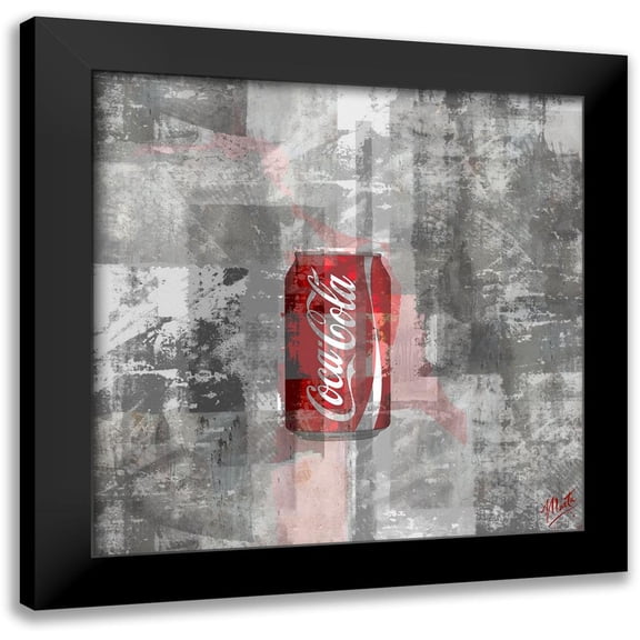 Wiley, Marta 12x12 Black Modern Framed Museum Art Print Titled - Coke Silkscreen II