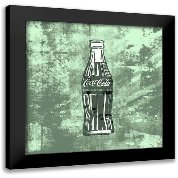Wiley, Marta 12x12 Black Modern Framed Museum Art Print Titled - Green Coke Silkscreen
