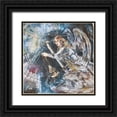 thumbnail image 1 of Wiley, Marta 12x12 Black Ornate Wood Framed with Double Matting Museum Art Print Titled - Angel With Candle, 1 of 4