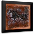 thumbnail image 1 of Wiley, Marta 12x13 Black Modern Framed Museum Art Print Titled - Sepia horse crackle, 1 of 5
