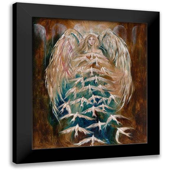 Wiley, Marta 12x14 Black Modern Framed Museum Art Print Titled - Angel of Doves