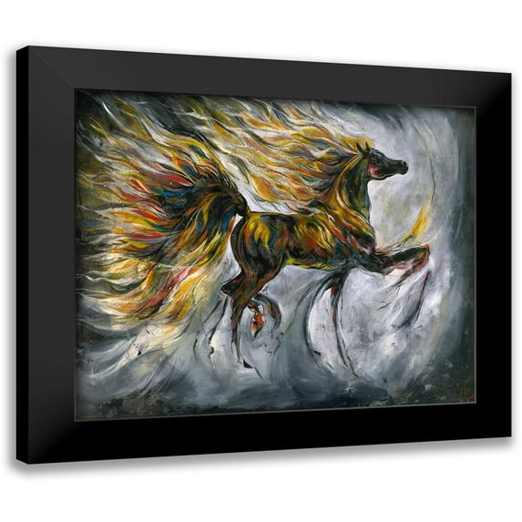 Wiley, Marta 13x12 Black Modern Framed Museum Art Print Titled - Colorful Lepa Zena