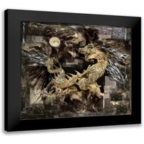 Wiley, Marta 13x12 Black Modern Framed Museum Art Print Titled - Golden Dragon