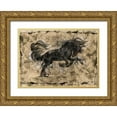 thumbnail image 1 of Wiley, Marta 14x11 Gold Ornate Wood Framed with Double Matting Museum Art Print Titled - Mustang, 1 of 4