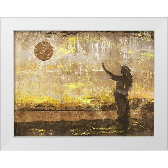 Wiley, Marta 14x12 White Modern Wood Framed Museum Art Print Titled - Sun Salutation III